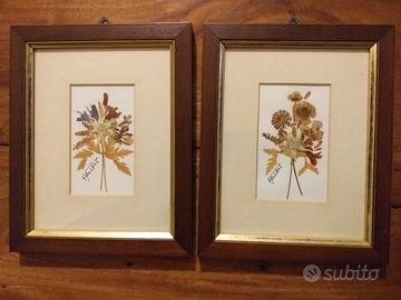 Quadretti con fiori essiccati 
