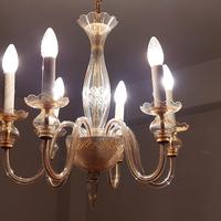 Lampadario di Murano firmato De Majo 6 luci