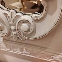 specchio decapato in legno 