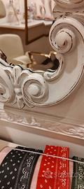 specchio decapato in legno 