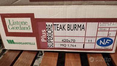 Parquet in teak Listone Giordano