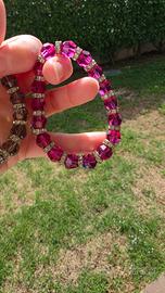 Bracciale Vintage Anni '80 in Cristallo