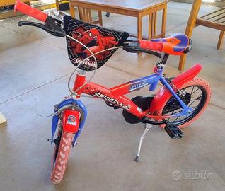 Bicicletta Spiderman 3-5 anni 14 pollici
