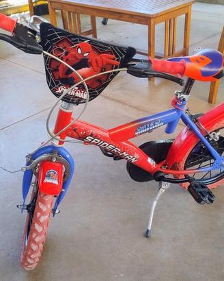 Bicicletta Spiderman 3-5 anni 14 pollici