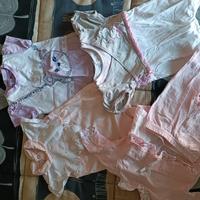 3 pagliaccetti e un completo neonata 1/3 mesi 