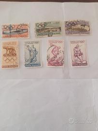 7 francobolli italiani usati del 1960