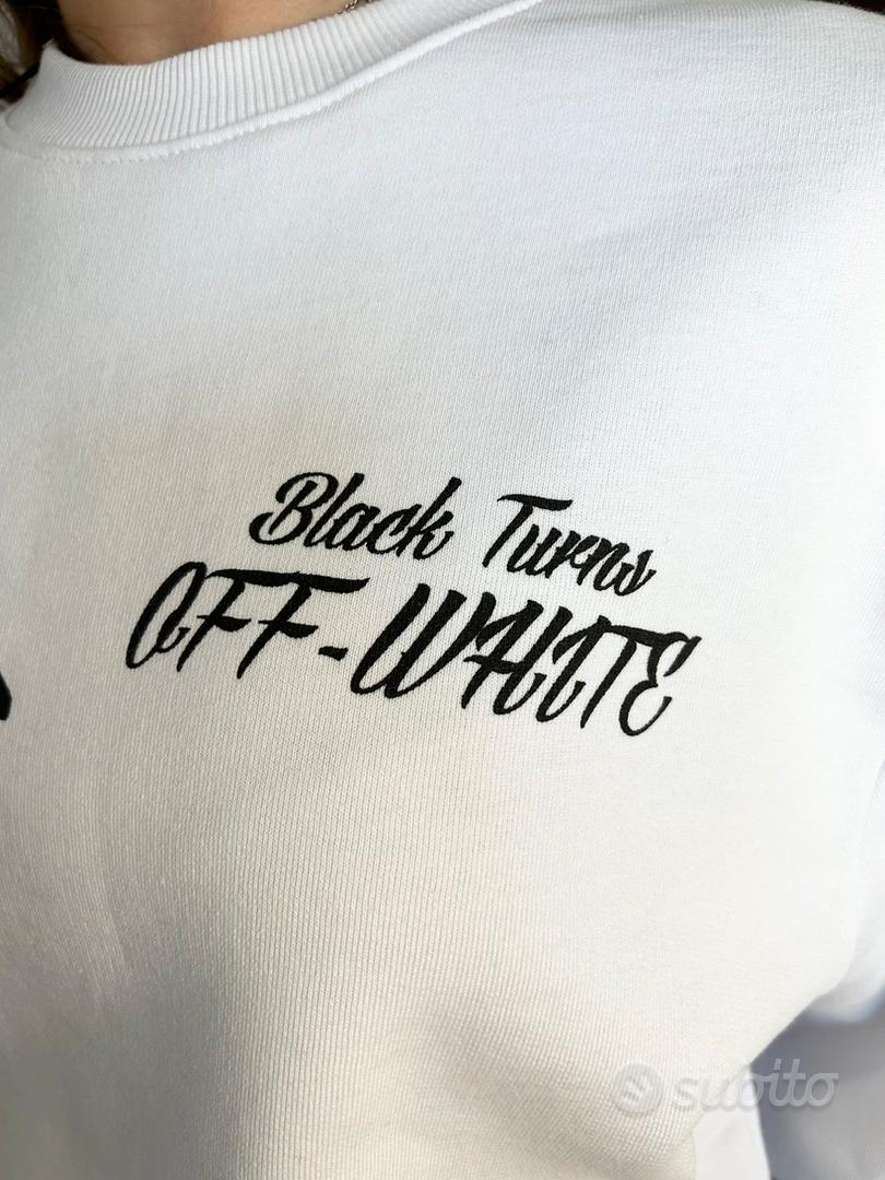 Felpa off white black turns sale