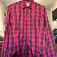 Camicia Odlo nera e fucsia