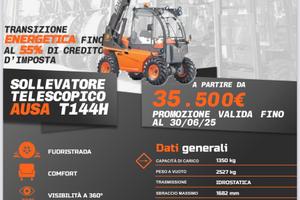 Sollevatore Telescopico AUSA TH144 4WD