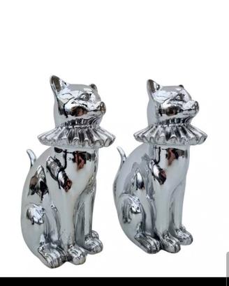 Statuetta - Shining cats (2) - Resina