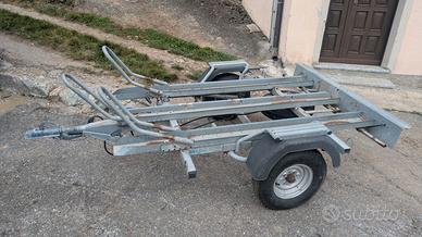 Carrello rimorchio appendice per moto 3 posti