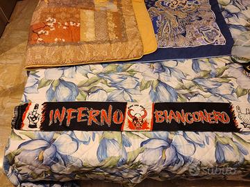 sciarpa juventus juve inferno bianconero black & w