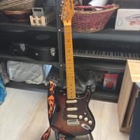Chitarra elettrica Stagg con custodia e pedale