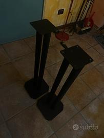 Stand per diffusori colore grigio cm 80