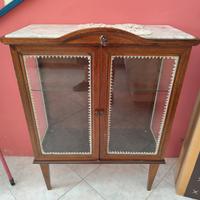 vetrinetta antica ripiano in marmo