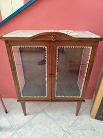 vetrinetta antica ripiano in marmo