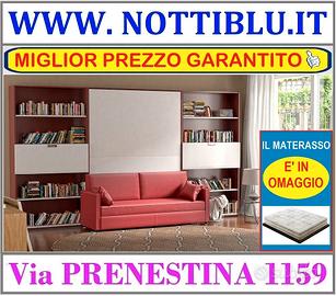 Letto a Scomparsa FAMILY 3p + MATERASSO OMAGGIO