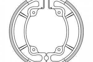 Coppia ceppi freno posteriore per Cagiva Aletta Ro