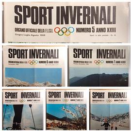8 Riviste Sport Invernali FISI 1968/69