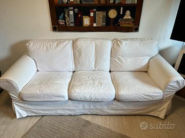 Divano bianco 3 posti