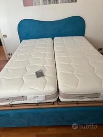  letto/materasso/reti motorizzate Permaflex nuove