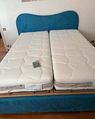 letto/materasso/reti motorizzate Permaflex nuove