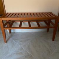 Set ingresso: panca con ripiano + 2 appendiabiti