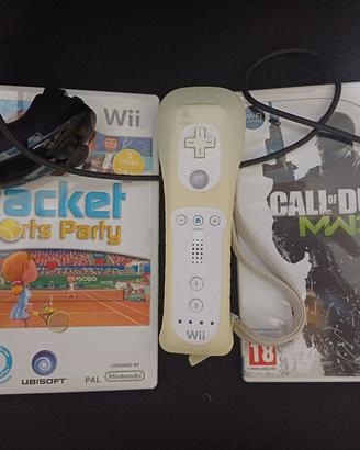 set videogiochi wii e telecomando e nanchuk beppe
