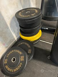 Dischi bumper misti foro 50 -Lacertosus,technogym