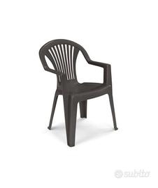 sedia in plastica da giardino 