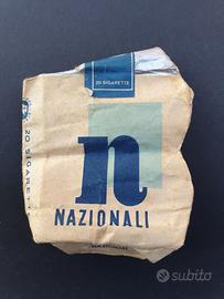 RARISSIMO PACCHETTO SIGARETTE NAZIONALI ITALIA ‘50