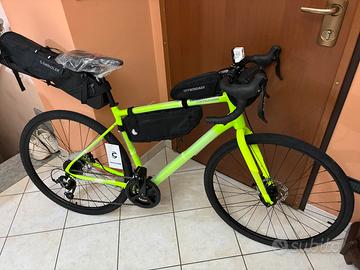 GRAVEL cannondale + KIT BORSE LUCI LED