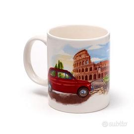Tazza in ceramica Fiat 500 Roma