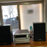 Impianto stereo Panasonic con lettore Cd radio usb
