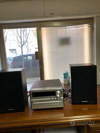 Impianto stereo Panasonic con lettore Cd radio usb