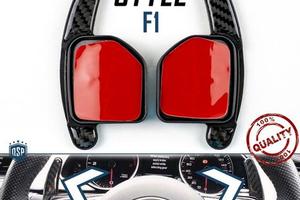 2 PALETTE Cambio al Volante PER AUDI Leve carbonio