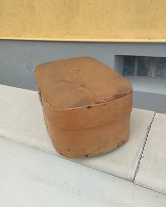 Antica scatola in legno