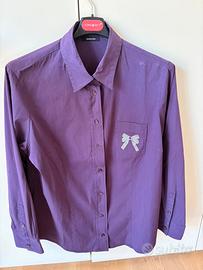 Camicia viola Elena Miro