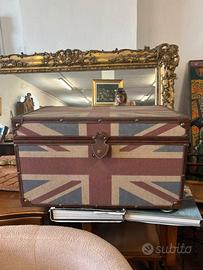 Baule decorativo Union Jack  stile vintage inglese