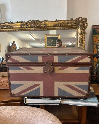 Baule decorativo Union Jack  stile vintage inglese