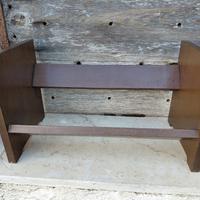 reggi libri libreria in legno vintage anni 70