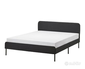 Letto IKEA da 140 in ecopelle +  doghe + materasso