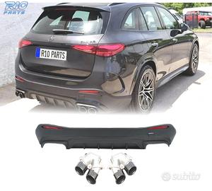 DIFFUSORE MERCEDES GLC X254 23- LOOK AMG GLC43 NER