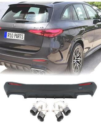 DIFFUSORE MERCEDES GLC X254 23- LOOK AMG GLC43 NER