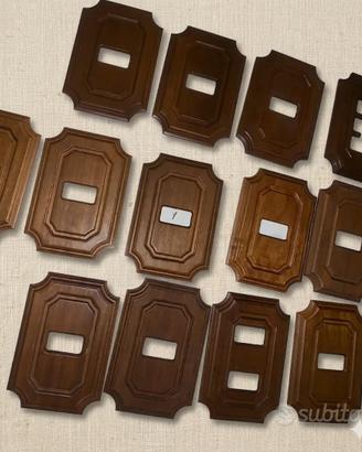 Placche Interruttori in Legno Pregiato