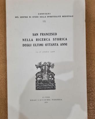 SAN FRANCESCO NELLA RICERC STORICA - 1971