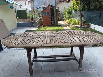 tavolo da esterno in legno