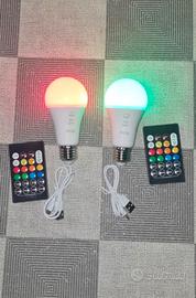 Lampadine RGB con telecomando e colori