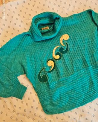 EMILIO PUCCI maglione vintage mohair e lurex L XL