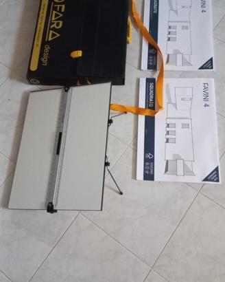 parallelografo + cartellina + fogli da disegno